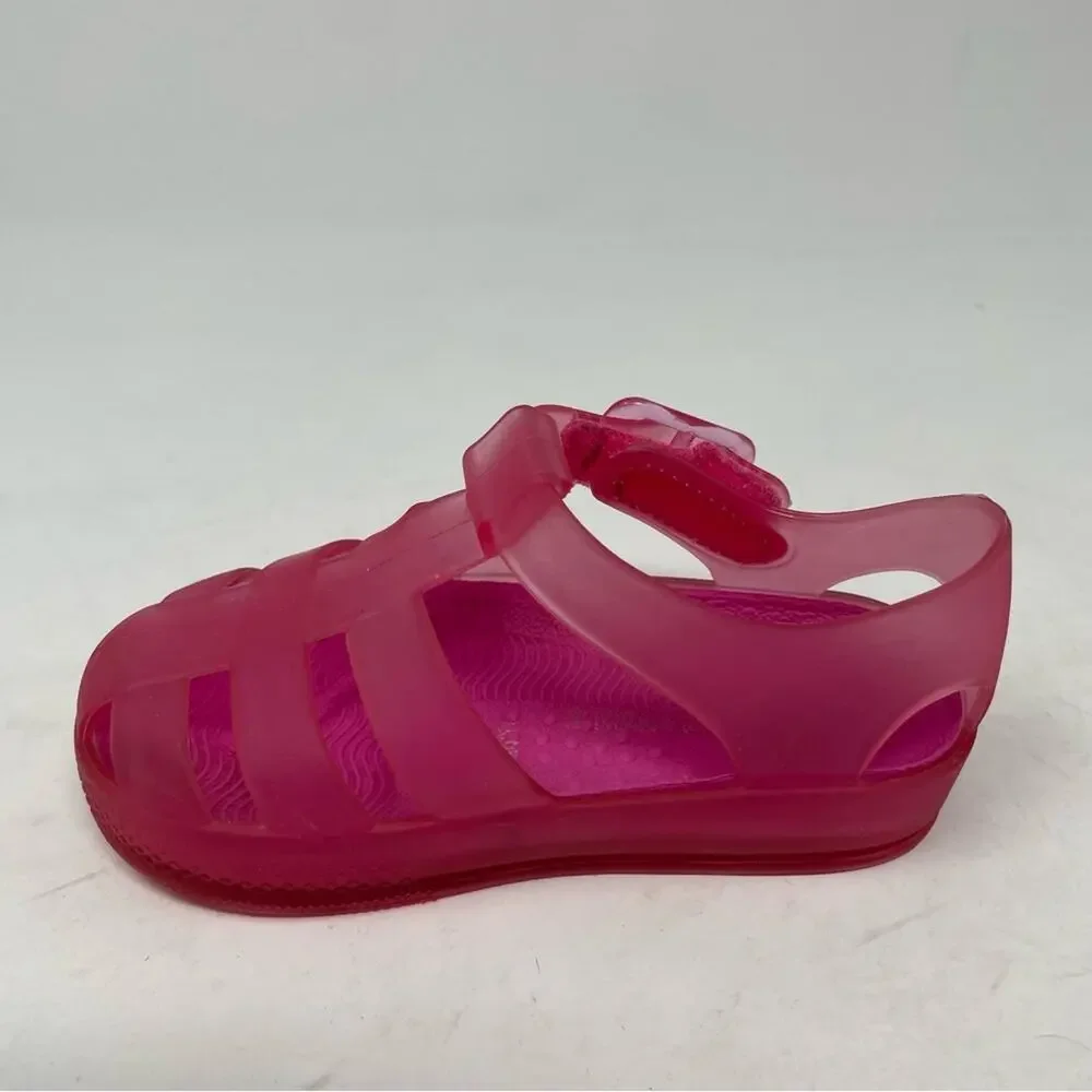 Tucker & Tate Pink Clear Sparkle Jellies Sandals 5